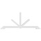 Ekena Millwork Vanguard Architectural Grade PVC Gable Bracket, 108"W x 45"H x 4"D x 4"F, 10/12 Pitch GBP108X45X0404VAN00 - alternate 4